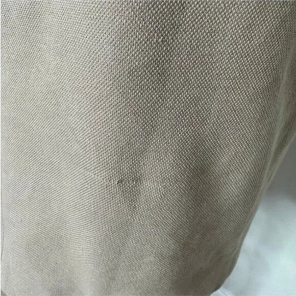 Daks London Tan V-Neck Short Sleeve 2 Front Pockets Sheath Dress Size 8 - Picture 6 of 10